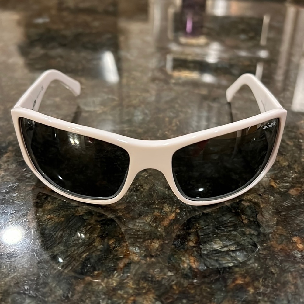 White Arnett Sunglasses
